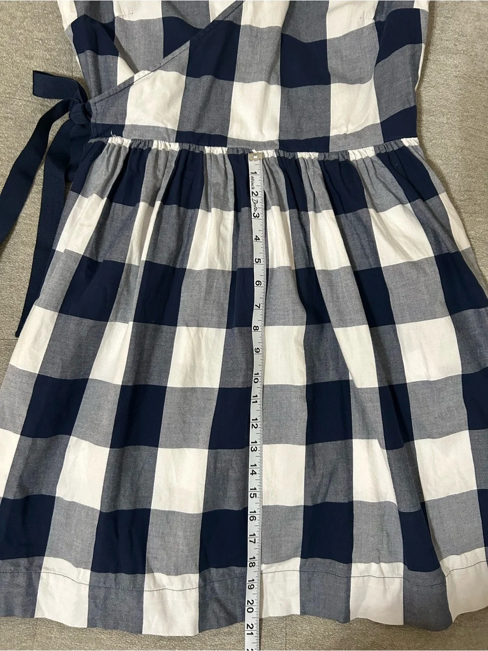 Tommy Hilfiger Navy and White faux wrap dress
